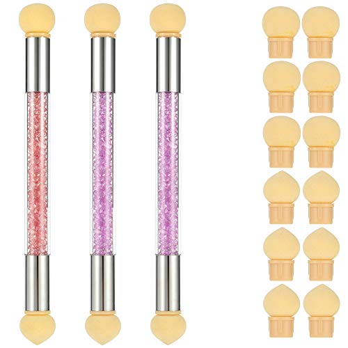 tao pipe 3Pack Nail Art Sponge Brush Nail Gradient Tool Nail Art Ombre Sponge DIY Creative Nail Art Tools Accessories