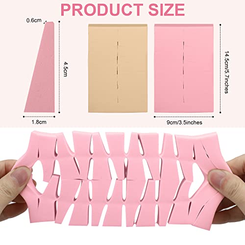 72Pcs Mini Makeup Sponges,Wedge Shaped Beauty BlendersFor Face Curve Blending,Reusable Foundation Sponge for Liquid Makeup,Powder,Cream,Nails Art Triangle Cosmetic Tool