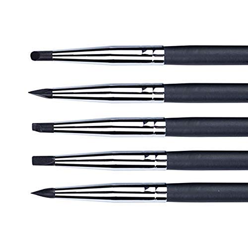 Clay Sculpting Tools - Professional Silicone Rubber Tip Paint Pens Brushes, Durable Metal Casings, Soft Silicone Tips for Shaping Modeling Wipe Out