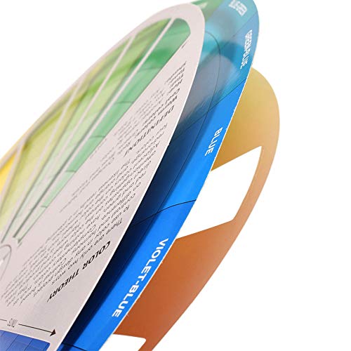 Creative Colour Wheel, Paint Mixing Learning Guide Art Class Teaching Tool for Makeup Blending Board Chart Color Mixed Guide Mix Colours (9.25in)