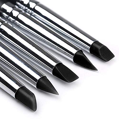 Clay Sculpting Tools - Professional Silicone Rubber Tip Paint Pens Brushes, Durable Metal Casings, Soft Silicone Tips for Shaping Modeling Wipe Out