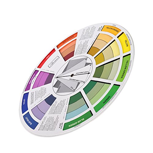 Creative Colour Wheel, Paint Mixing Learning Guide Art Class Teaching Tool for Makeup Blending Board Chart Color Mixed Guide Mix Colours