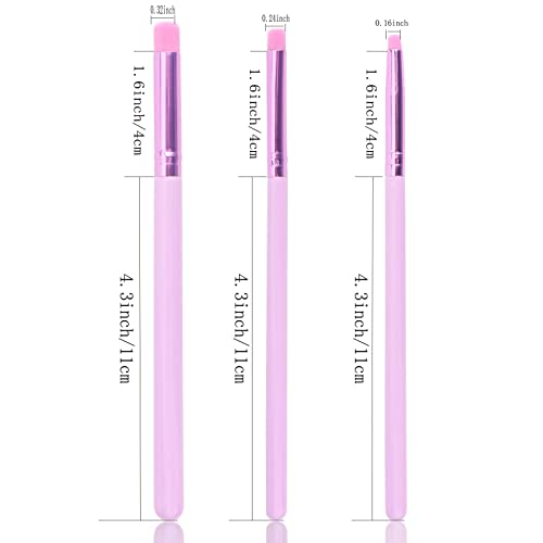 Yoseng Detailed Ink Blending Brushes for Card Making(15 pcs), Art Blending Tool for Ink Blending,Use with Intricate Stencils,Deal with Small Details（5 Colors）