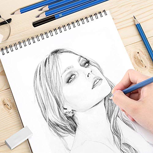 TVGO 72 Piece Drawing Pencils, Colouring Pencils and Sketch Pencils Set - Ideal for Beginners & Pro Artists Drawing Art, Sketching, Shading & Colouring