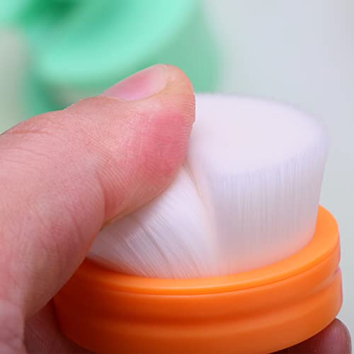 Yoseng 6 Pack Flat top Craft Ink Blending Brushes for Card Making with Stand, Ink Blending Tool, Blending Brush for Paper Crafter(Small Model,Rainbow 6 Colors,Brush Head Diameter 1.5 inches）