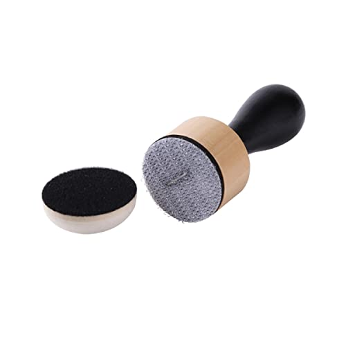 OTCRAFT 12PCS Mini Ink Blending Brushes Tools with Replacement Round Foams Refills Round Stackable Jars Storage Cases Set for Scrapbooking Painting Art Supplies Hand Tool Craft Cardmaking Drawing