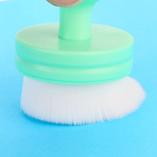 Yoseng 6 Pack Flat top Craft Ink Blending Brushes for Card Making with Stand, Ink Blending Tool, Blending Brush for Paper Crafter(Small Model,Rainbow 6 Colors,Brush Head Diameter 1.5 inches）