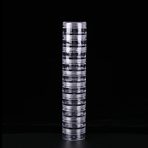 OTCRAFT 12PCS Mini Ink Blending Brushes Tools with Replacement Round Foams Refills Round Stackable Jars Storage Cases Set for Scrapbooking Painting Art Supplies Hand Tool Craft Cardmaking Drawing