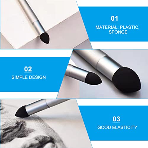 3pcs Sketching Smudge Correction Processing Detail Rendering Art Pencils Pen Tools Smear Painting Supplies Brush for Erase Graphite Paint Wipers Wipe Sketch Drawing Polyurethane