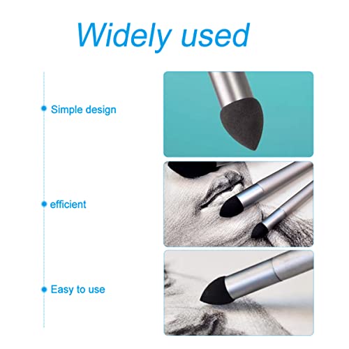 3pcs Sketching Smudge Correction Processing Detail Rendering Art Pencils Pen Tools Smear Painting Supplies Brush for Erase Graphite Paint Wipers Wipe Sketch Drawing Polyurethane