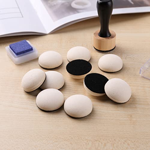 Mini Ink Blending Brushes Tools with Replacement Round Foams Refills Round Stackable Jars Storage Cases Set for Scrapbooking Painting Art Supplies Hand Tool Craft Cardmaking Drawing