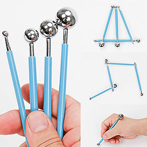 9 Pcs Dotting Tool Set, Dotting Pens with Ball Styluses Tools, Nail Art Pen Set with Storage Box, Marbleizing Tool, Nailart Tools for Rock Art Painting Nail Beuty Design Drawing Drafting