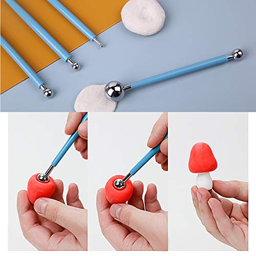 9 Pcs Dotting Tool Set, Dotting Pens with Ball Styluses Tools, Nail Art Pen Set with Storage Box, Marbleizing Tool, Nailart Tools for Rock Art Painting Nail Beuty Design Drawing Drafting