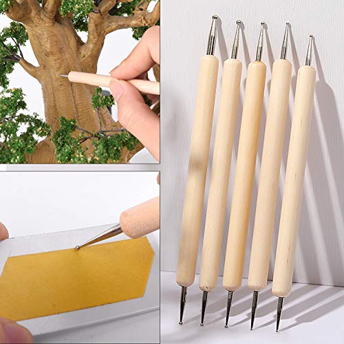 9 Pcs Dotting Tool Set, Dotting Pens with Ball Styluses Tools, Nail Art Pen Set with Storage Box, Marbleizing Tool, Nailart Tools for Rock Art Painting Nail Beuty Design Drawing Drafting