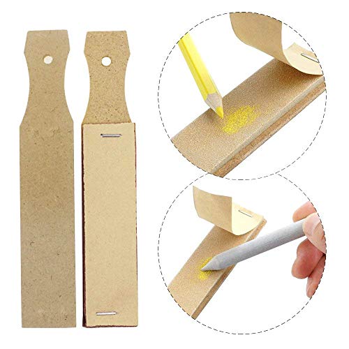Blending Stumps and Tortillions Set,12 Pack Blending Stickss Paper Tortillon with 2 Sandpaper Pencil Sharpener Graphite Blenders for Student Sketch Art Drawing Artist DIY Adults Teens Kids