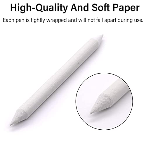 16-Piece Art Blenders Set 15 Paper Blending Stumps with 1 Piece Sandpaper Used for Sketching and Painting