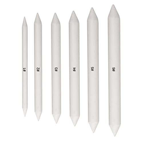 Cozlly 6 PCS Blending Stumps for Drawing, Paper Art Blenders, Smudge Sticks Art for Student, Artists, Sketch Drawing and Detail Painting