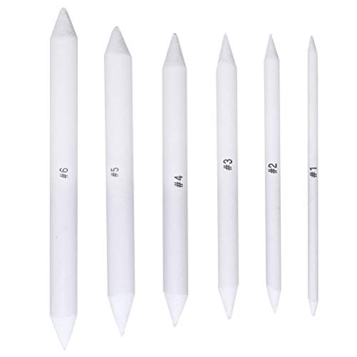 6 Pcs Drawing Stumps, Blending Stumps and Tortillions Set, Art Blending Set, Blending Stubs Blending Sticks for Art Drawing Artist DIY