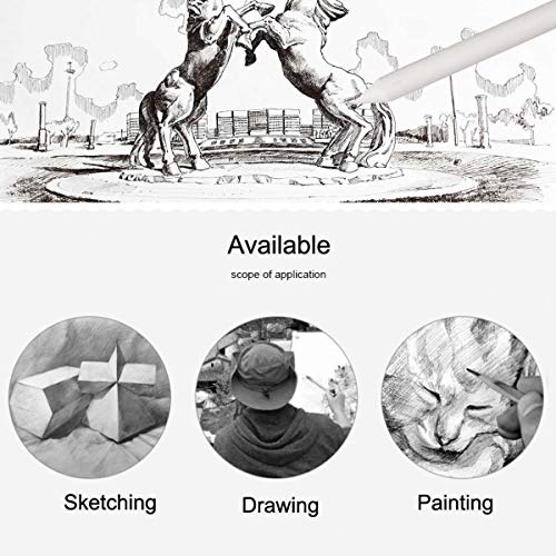 Cozlly 6 PCS Blending Stumps for Drawing, Paper Art Blenders, Smudge Sticks Art for Student, Artists, Sketch Drawing and Detail Painting