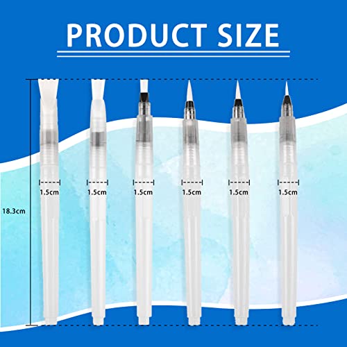 AMIJOUX 107 Pieces Alcohol Ink Blending Tool Set 6 Pieces Blending Brush Pen and 100 Multiple Tipped Blending Swabs with Mini Air Blower for Card Making Embossing Painting Rendering