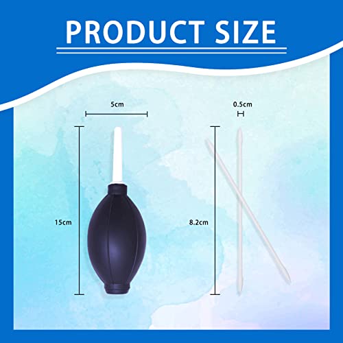 AMIJOUX 107 Pieces Alcohol Ink Blending Tool Set 6 Pieces Blending Brush Pen and 100 Multiple Tipped Blending Swabs with Mini Air Blower for Card Making Embossing Painting Rendering