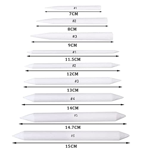 9 Pcs Drawing Stumps, Blending Stumps and Tortillions Set, Art Blending Set, Blending Stubs Blending Sticks for Drawing DIY Sketch Painting Artist Student Beginner