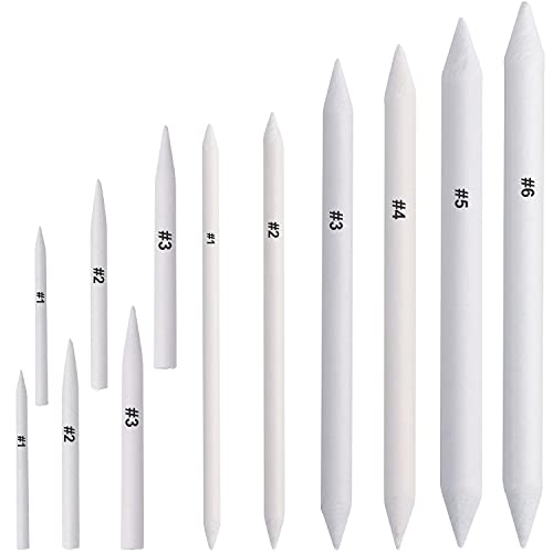 12 Pcs Blending Stump and Tortillions, Paper Art Blenders, Art Pencils, Drawing Pencils for Artists Student Sketch Drawing Tools, Drawing Supplies