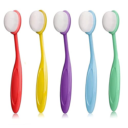 Craft Ink Blending Brush, Blending Brushes for Crafts Colorful Ink Blending Brush Stencil Brushes Set Art Blender Blending Paper Crafter For Painting Ink Background Stencil Stamp Home Artist (5 Packs)