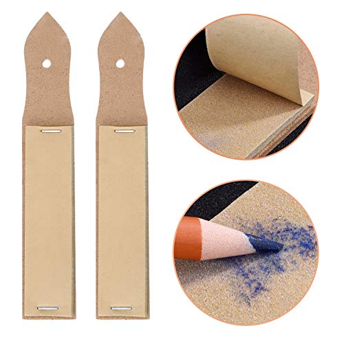16pcs Blending Stumps Paper Tortillon Set Sketch for Art Drawing Artist DIY Sandpaper Sharpen Pads Blocks Pencil Extension Tool