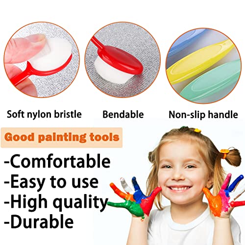 Craft Ink Blending Brush, Blending Brushes for Crafts Colorful Ink Blending Brush Stencil Brushes Set Art Blender Blending Paper Crafter For Painting Ink Background Stencil Stamp Home Artist (5 Packs)