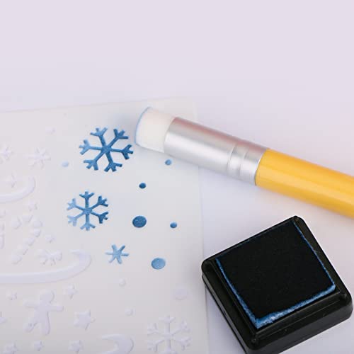 Yoseng Mini Detailed Ink Blending Brushes for Card Making(5 Count), Small Blender Art Blending Tool for Ink Blending,Use with Intricate Stencils,Deal with Small Details