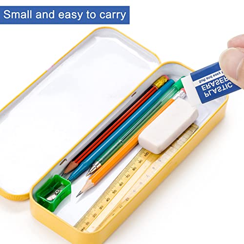 40Pcs White Plastic Erasers Soft 2B Eraser Plastic Pencil Eraser for School Home Office Sketches Paintings Fine Arts(4 * 2 * 1cm)