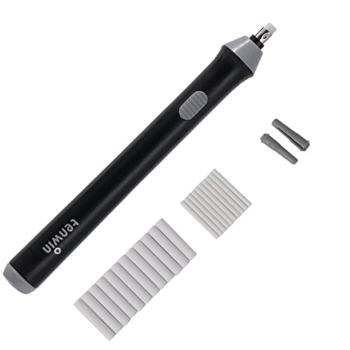 Electric Eraser, Battery Operated Eraser Kit with 22pcs Additional Replaceable Rubbers for Artists, Automatic Portable Pencil Eraser for Sketching Pencils/Drafting/Drawing/Graphite Pencils