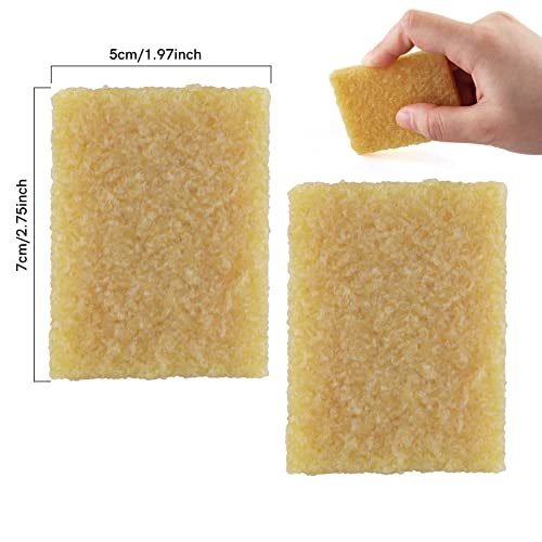OTCRAFT 2PCS Glue Residue Pick-Up Eraser Rubber 2x2.75inchCement Eraser Rubber Cleaning Eraser for DIY art projects Removing Adhesive and Residues from Paper Plastic and More