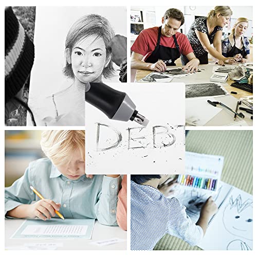 Electric Eraser, Battery Operated Eraser Kit with 22pcs Additional Replaceable Rubbers for Artists, Automatic Portable Pencil Eraser for Sketching Pencils/Drafting/Drawing/Graphite Pencils