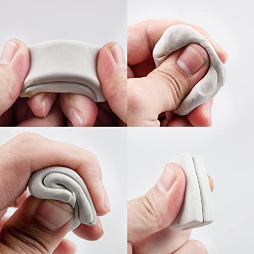 XUDOAI Grey Kneaded Eraser Putty Rubbers for Art Erasers for Artists Kneadable Putty Rubber （8 Pieces）