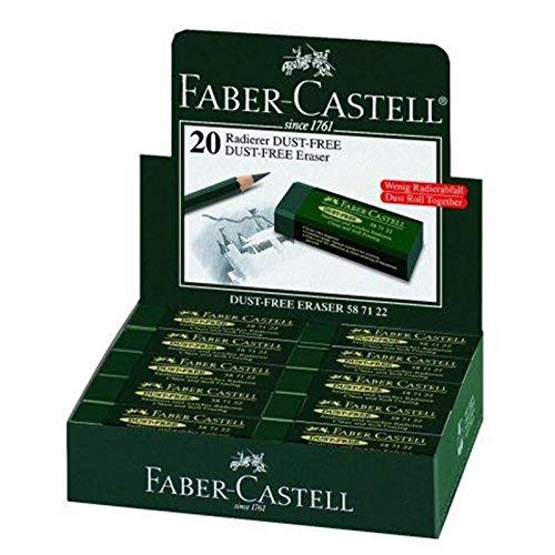 Faber-Castell Eraser, Green, One Size