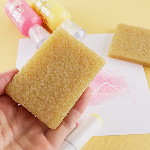 OTCRAFT 2PCS Glue Residue Pick-Up Eraser Rubber 2x2.75inchCement Eraser Rubber Cleaning Eraser for DIY art projects Removing Adhesive and Residues from Paper Plastic and More