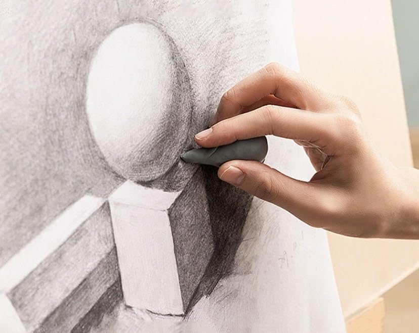 MMCG Pack of 4 Kneadable Erasers for Artists, Kneadable Drawing Putty, Drawing Kneadable Art Eraser for Charcoal, Artist Putty for Erasing Blurring Highlighting, Soft Putty Kneaded Art Eraser Fidget