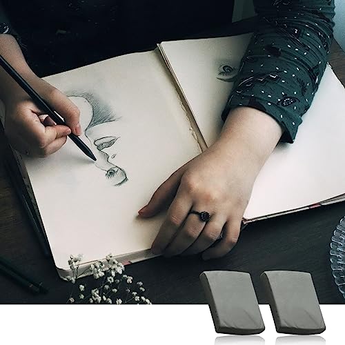 8PCS Kneadable Eraser Jagowa Grey Kneaded Art Eraser Professional Soft Rubber Eraser Art Supplies