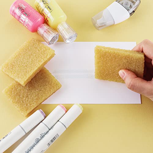 OTCRAFT 2PCS Glue Residue Pick-Up Eraser Rubber 2x2.75inchCement Eraser Rubber Cleaning Eraser for DIY art projects Removing Adhesive and Residues from Paper Plastic and More