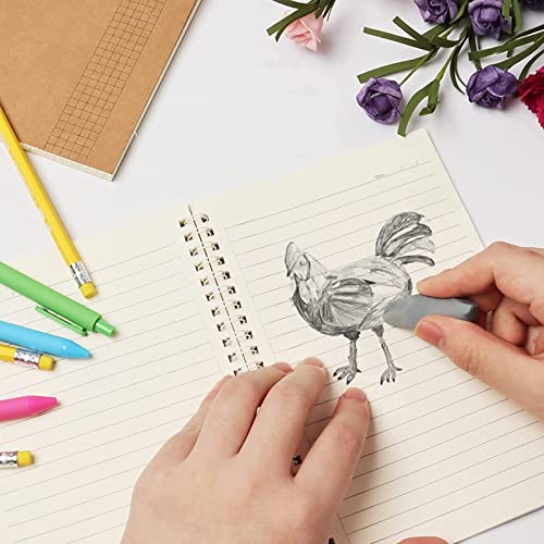 4Pcs Putty Rubber, Kneaded Eraser, Putty Rubbers for Art, Putty Eraser, Kneaded Art Eraser, Kneadable Eraser, Kneaded Erasers for Artists Kneadable Putty Rubber, Pastels-Moldable Putty Rubber (Grey)