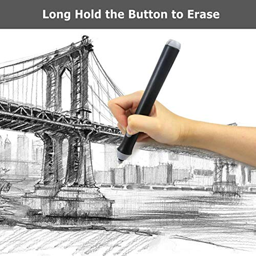 GuDoQi Electric Eraser, 92 Eraser Refills, Battery Operated, Automatic Eraser for Drawing Pencils, Learning, Office, Architectural Plans, Arts and Crafts