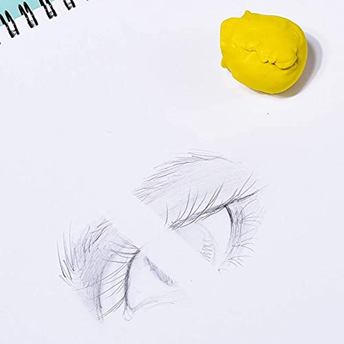 6 pcs Knead Erasers, Design Eraser, Drawing Art Erasers, Kneaded Rubber Erasers for Drawing, Charcoal, Pastels-Moldable Putty Rubber, No Smudge Eraser, Sketching Supplies for Artists(3 Colours)