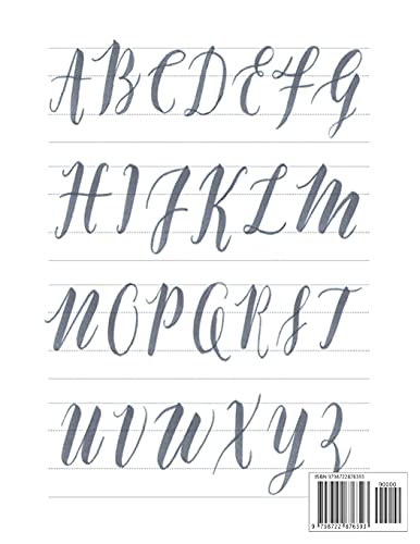 Brush Lettering Practice Worksheets for Beginners - Teach Yourself Calligraphy - A Modern Calligraphy Book: Bonus Worksheets for Popular Phrases, 50 Positive Words Brush Lettering Practice
