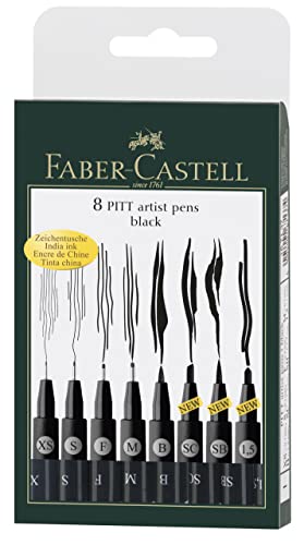 Faber-Castell Wallet Pitt Pen Nibs Art Set, Assorted