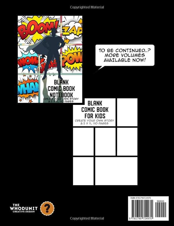 Blank Comic Book for Kids: Create Your Own Story, Comics & Graphic Novels