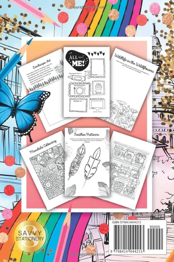 Art Journal for Girls: Creative Drawing Sketchbook with 90+ Art Prompts and Activities - Ages 7-12