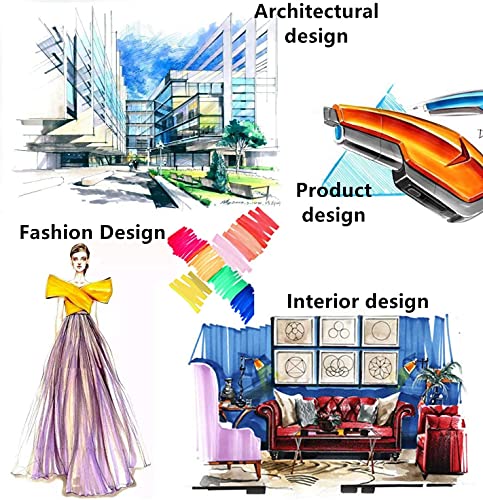 80 Colours Art Marker, Colouring Pens Alcohol Markers Dual Tip Art Pens for Kids Adult Beginner, Permanent Marker with a Carrying Case for Painting, Highlighting, Sketching, Drawing, Colouring Black