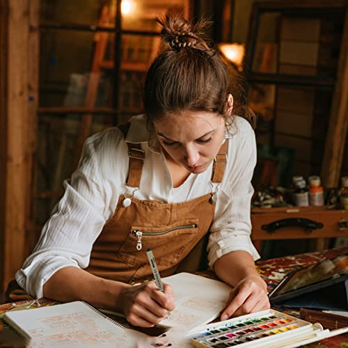 AIEX Drawing Art Pens, Micron Pen Set of 12 Black Multiliner Pens Waterproof Fineliner Ink Pens for Drawing and Sketching Smooth Writing Pigment Pen with Various Tip Sizes for Multi-Purpose